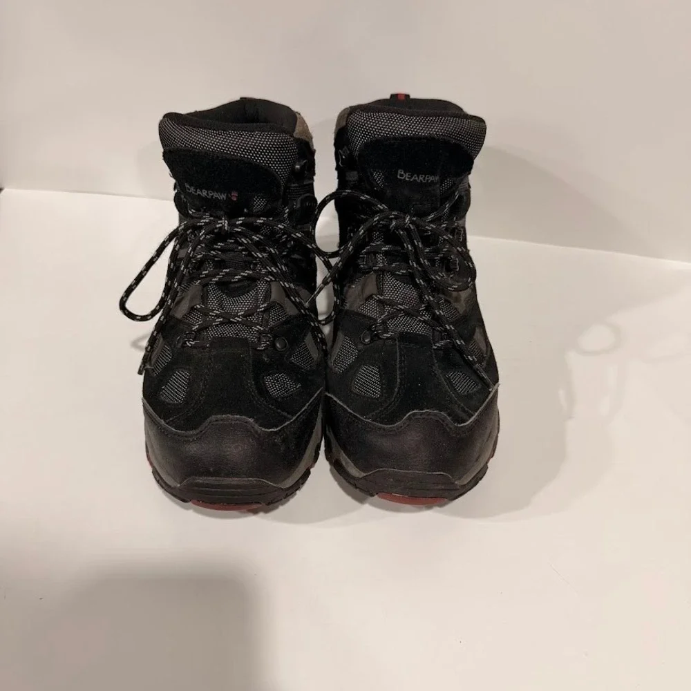 Bearpaw Brock Mens Hiking Boots Black Trail Shoes Size 9 Camping Gorp Granola‎